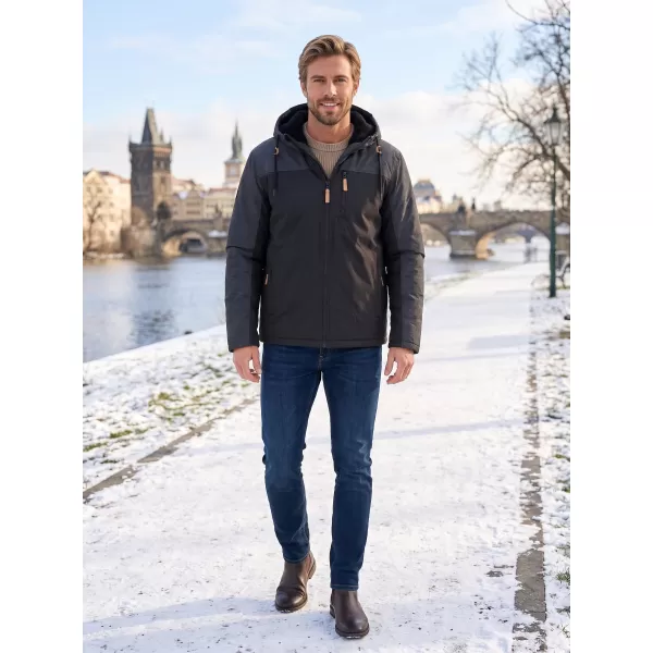  Herren-Winterjacke ALTISPORT NEROM SCHWARZ 