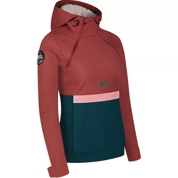  Frauen Softshell Anorac NORDBLANC NBWSL8275 ROT/GRÜN 