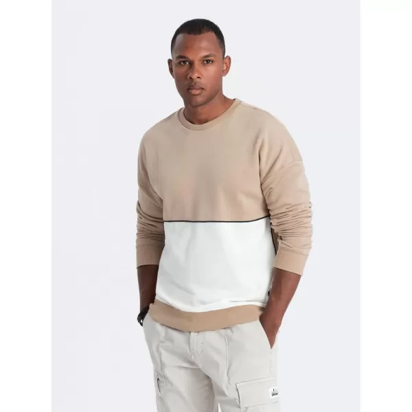  Herren-Sweatshirt OMBRE B1673 BEIGE 