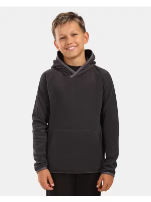 Fleece-Sweatshirt für Jungen KILPI FLOND-JB ZJ0202KI SCHWARZ