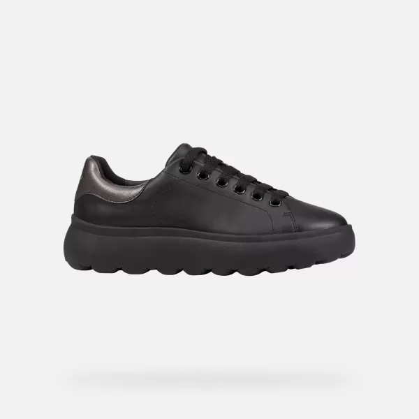  Damen-Sneaker GEOX SPHERICA EC4.1 G000584 SCHWARZ 
