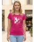 Frauen t -Shirt mit kurzen Ärmeln ALTISPORT ALW192122 FUCHSIA ROT