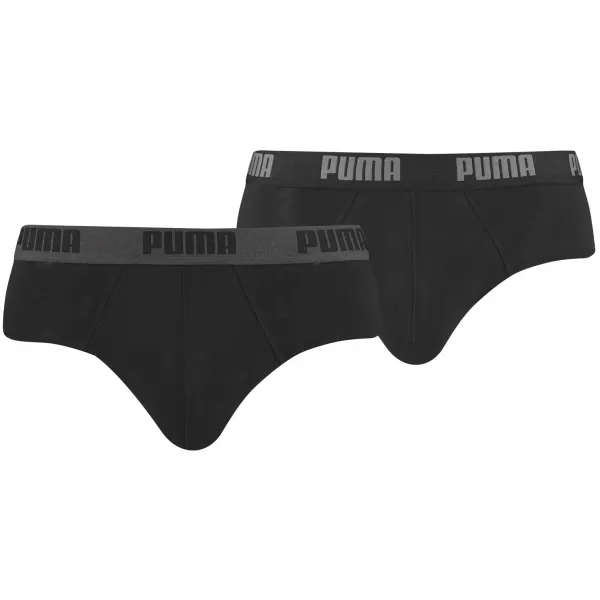  Herrenbekenntnisse PUMA BASIC BRIEF 2P 88910006 SCHWARZ/SCHWARZ 