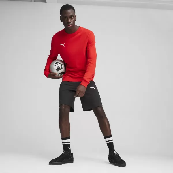  Herren -Sweatshirt PUMA TEAMGOAL CASUALS CREW NECK S 658592_01 PUMA ROT/PUMA WEIß 