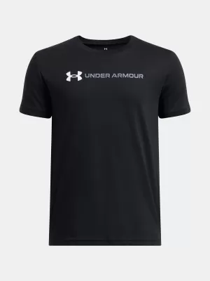 T-Shirt für Jungen UNDER ARMOUR UA B LOGO WORDMARK SS 1389963-001 SCHWARZ
