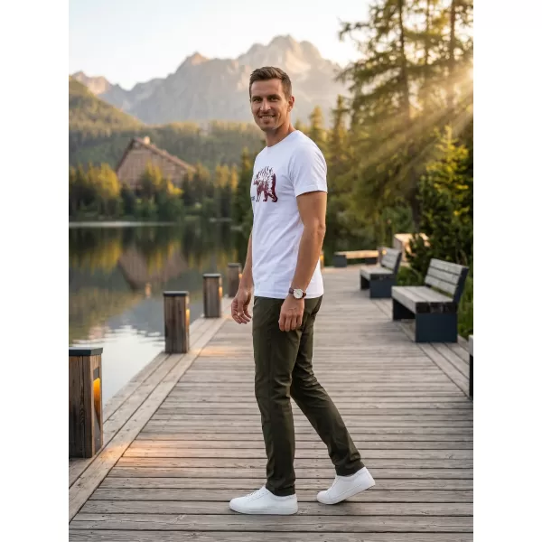  Herren t -Shirt mit kurzen Ärmeln ALTISPORT ALM193129 WEIß 