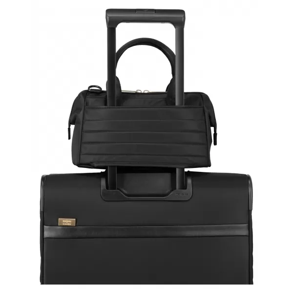  Handtasche TRAVELITE BARBARA Stepp Cosmetic Bag SCHWARZ 