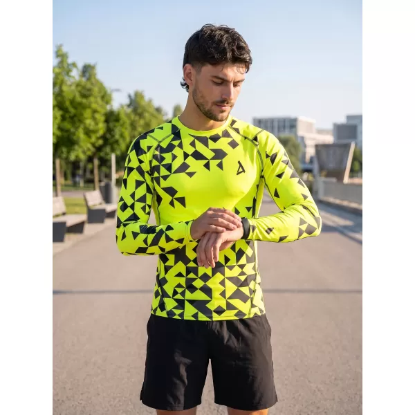  Hochwertiges funktionelles Kompressionsshirt für Herren ALTISPORT VOJ/ALM108TR03 NEONGELB 