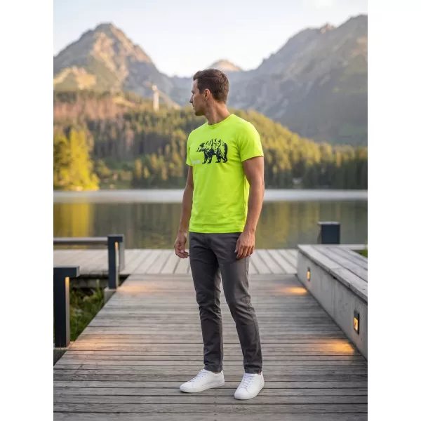  Herren t -Shirt mit kurzen Ärmeln ALTISPORT ALM193129 KALK 