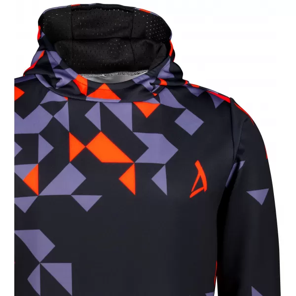  Hochwertiges Funktions-Sweatshirt für Herren ALTISPORT VOJ/ALM108MI01 SCHWARZ-ORANGE 
