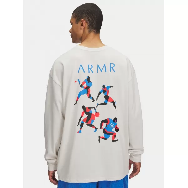  Herren-T-Shirt UNDER ARMOUR UA HWT MODERN SPORT OS LS 6004885-110 WEIß 