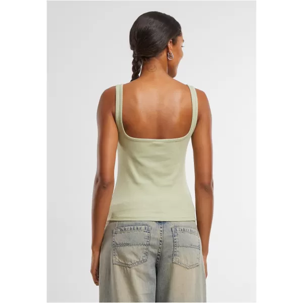  Damen-Tanktop URBAN CLASSICS TB7513A WEIßER/WEICHER SALBEI 