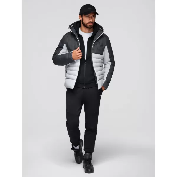  Jacke OMBRE OM-JALP-0206 GRAPHIT UND WEIß 