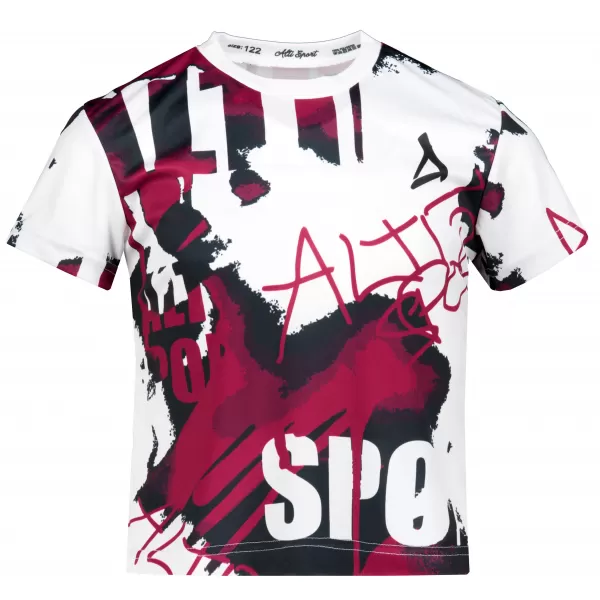  Funktionaler t -Shirt -Prämie von Kindern ALTISPORT VOJ/ALK076TR01 WEIß/WEIN 
