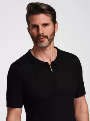 Herren t -Shirt OMBRE OM-POSS-0158 SCHWARZ