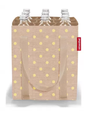 Tasche REISENTHEL BOTTLEBAG KAFFEE MIT METALLISCHEN PUNKTEN