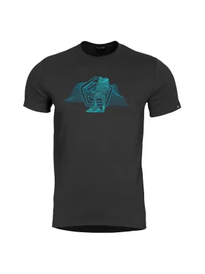T-Shirt PENTAGON WIREFRAME T-SHIRT K09056 SCHWARZ
