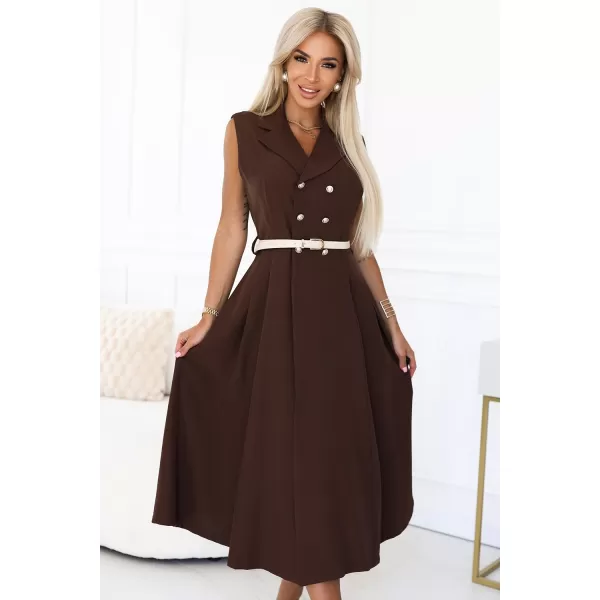  Kleid NUMOCO 596-4 SCHOKOLADE 