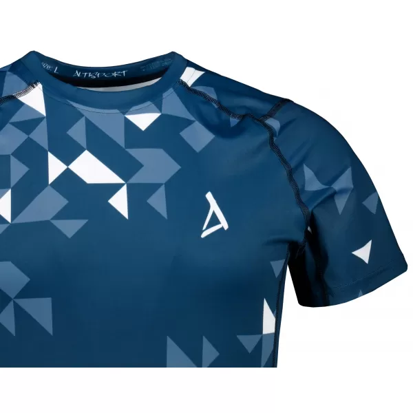  Funktionelle Kompression von Männern t -Shirt Premium ALTISPORT VOJ/ALM108TR04 MARINE-WEIß 