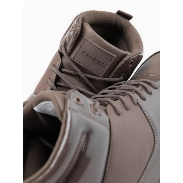  Herrenschuhe OMBRE OM-FOSH-0178 DUNKELBRAUN 