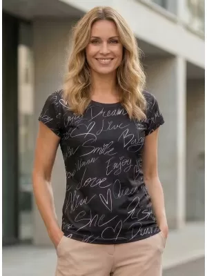 Damen Freizeitshirt Premium ALTISPORT VOJ/ALW084TR06 SCHWARZ