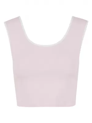 Damen-Tanktop URBAN CLASSICS TB7486A ERRÖTETES ROSA/WEIß/WEIß/SCHWARZ