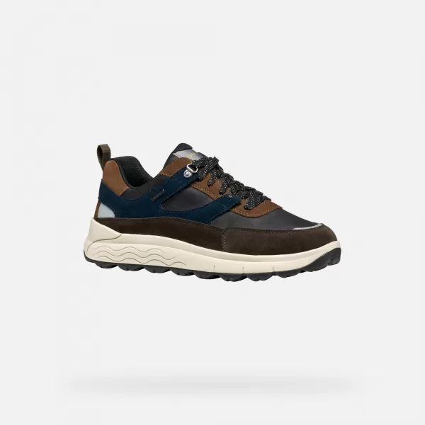  Herren-Sneaker GEOX SPHERICA 4X4 B ABX G011290 DUNKELBRAUN 
