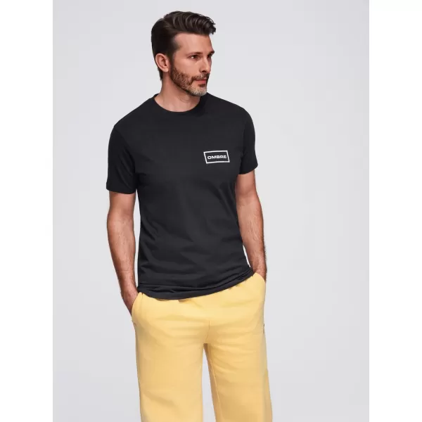  Hemd OMBRE OM-TSPT-0231 SCHWARZ 