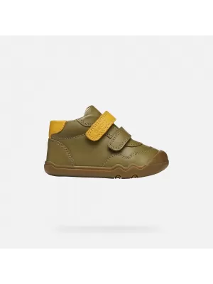 Jungen barfuß GEOX STEPPIEUP B565WC00085CE32P KHAKI