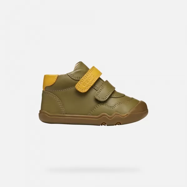  Jungen barfuß GEOX STEPPIEUP B565WC00085CE32P KHAKI 