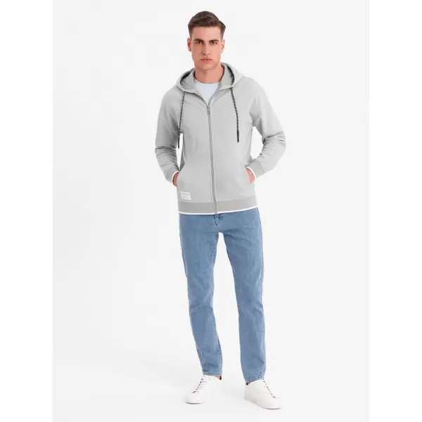  Herren -Sweatshirt OMBRE BLACK OM-SSZP-0210 GRAU 