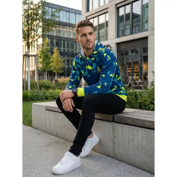  Hochwertiges Funktions-Sweatshirt für Herren ALTISPORT VOJ/ALM108MI01 MARINE-NEONGELB 