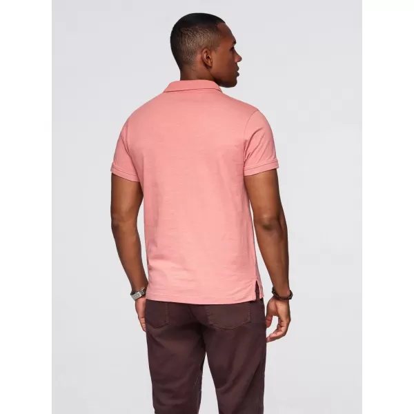  Herren t -Shirt mit einem Kragen OMBRE OM-POWS-0142 ROSA 