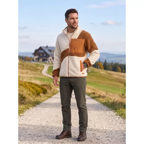  Fleece-Sweatshirt für Herren ALTISPORT GANAN BEIGE 