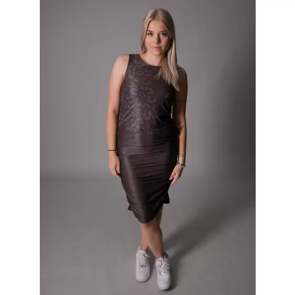  Premium-Kleid für Damen ALTISPORT VOJ/ALW047SAT03 DUNKELBRAUN 