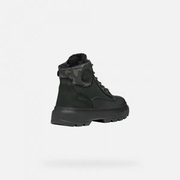  Stiefeletten für Jungen GEOX KIDDARTAH WPF J56MLB032MNC0033 SCHWARZ 