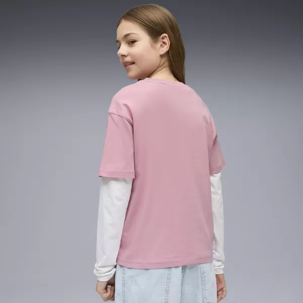  T -Shirt PUMA ESS BOXY TEE G 68513165 ROSA GEGOSSEN 