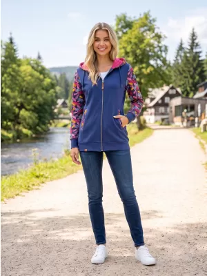 Damen-Sweatshirt ALTISPORT GALAH DUNKELBLAU