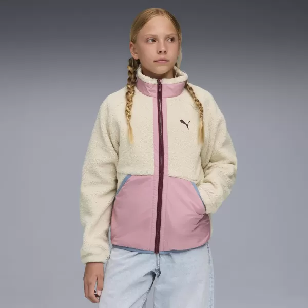  Kinderjacke PUMA HYBRID SHERPA JACKET 68840587 ALPINER SCHNEE 