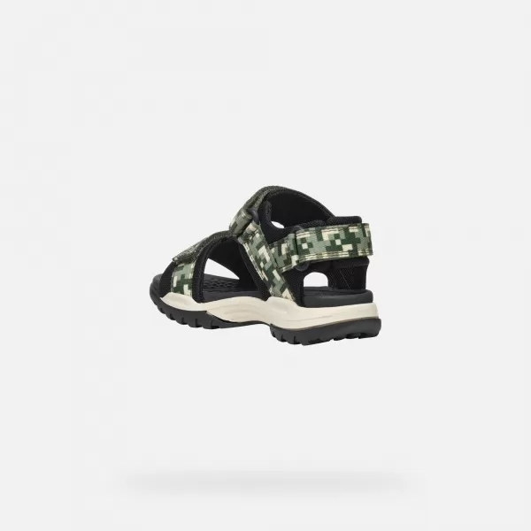  Sandalen für Jungen GEOX BOREALIS DUNKELGRÜN 