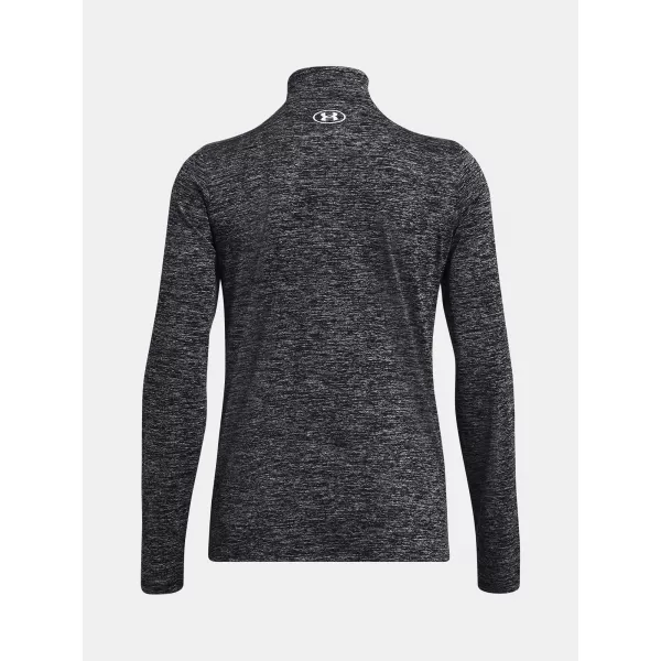  Damen-Sweatshirt UNDER ARMOUR TECH 1/2 ZIP- TWIST SCHWARZ 