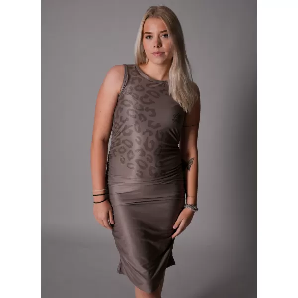  Premium-Kleid für Damen ALTISPORT VOJ/ALW047SAT03 HELLBRAUN 