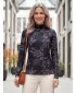 Rollkragenpullover für Damen ALTISPORT GERDA SCHWARZ