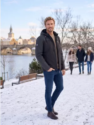 Herren-Winterjacke ALTISPORT NEROM SCHWARZ