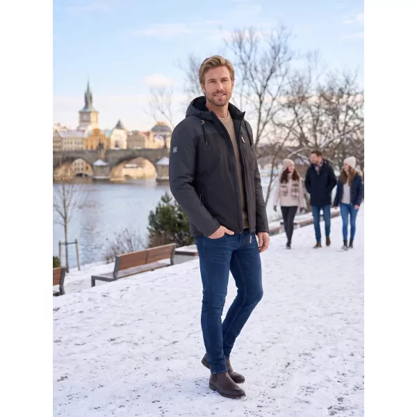  Herren-Winterjacke ALTISPORT NEROM SCHWARZ 