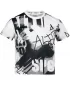 Funktionaler t -Shirt -Prämie von Kindern ALTISPORT VOJ/ALK076TR01 WEIß -UND -SCHWARZ