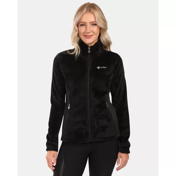 Fleece-Sweatshirt für Damen KILPI SKATHI-W ZL0206KI SCHWARZ 