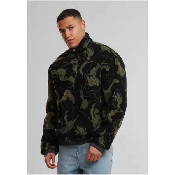  Herren -Sweatshirt URBAN CLASSICS TB8024 OLIVEN -WIRBEL 