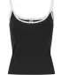 Damen-Tanktop URBAN CLASSICS TB7485A SCHWARZ/WEIß/WEIß/SCHWARZ
