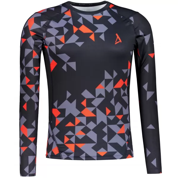  Hochwertiges funktionelles Kompressionsshirt für Herren ALTISPORT VOJ/ALM108TR03 SCHWARZ-ORANGE 